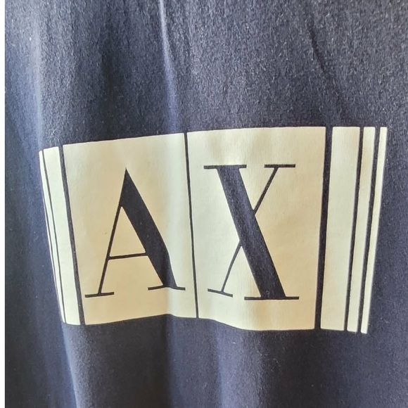 💙👔 Armani Exchange Navy Stretch Hoodie 👔💙 - Picture 4 of 7